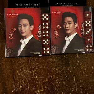 Paradise Casino playing cards and Red Dice Set (Pair)